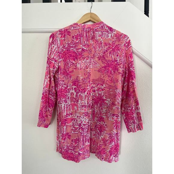 Lilly Pulitzer Sarasota Tunic in Paradise Rule Breakers Women's Size Medium - Picture 3 of 16